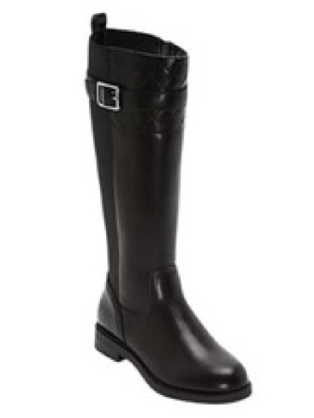 NWT St. John's Bay Black Over-the-Knee Buckle Riding Boot, size 9